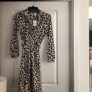 J. Crew Factory Animal Print Dress